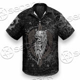 Odin Viking Warrior On A Runic SED-1130 Shirt Allover