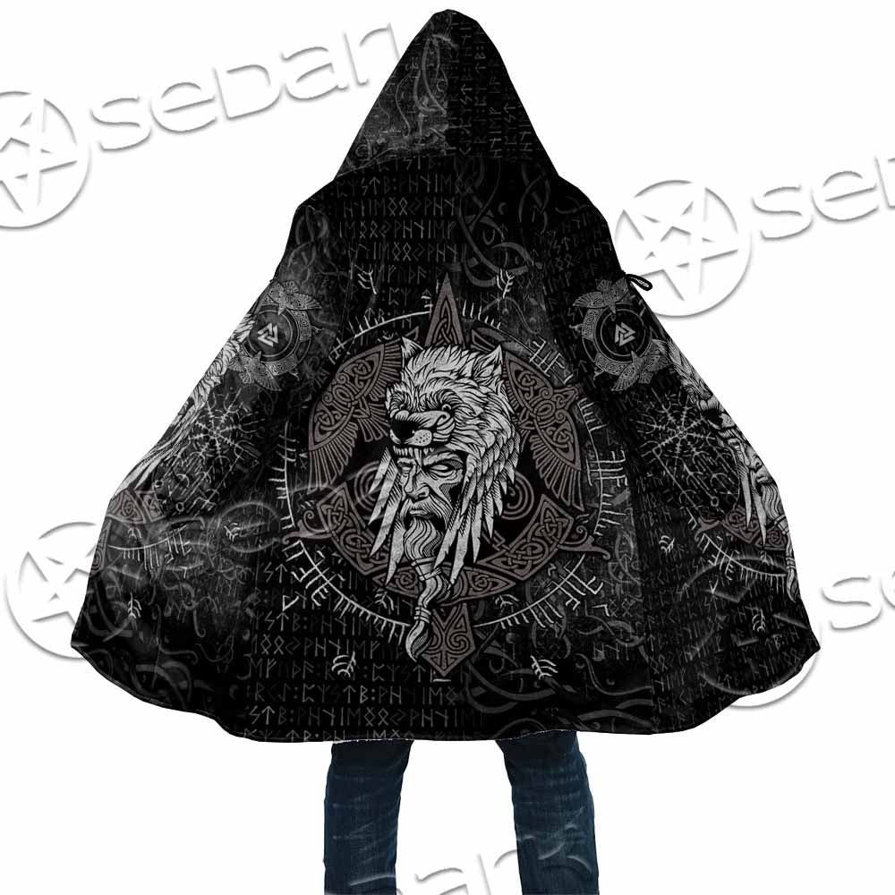 Odin Viking Warrior On A Runic SED-1130 Cloak