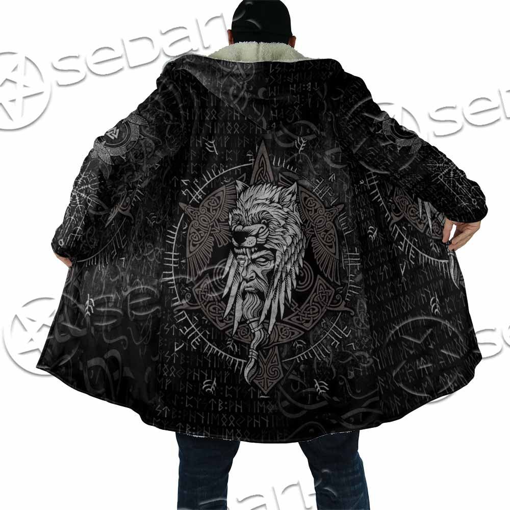 Odin Viking Warrior On A Runic SED-1130 Cloak