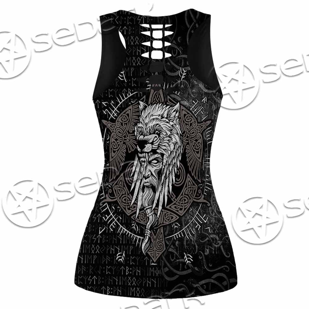 Odin Viking Warrior On A Runic SED-1130 Women Tank Top