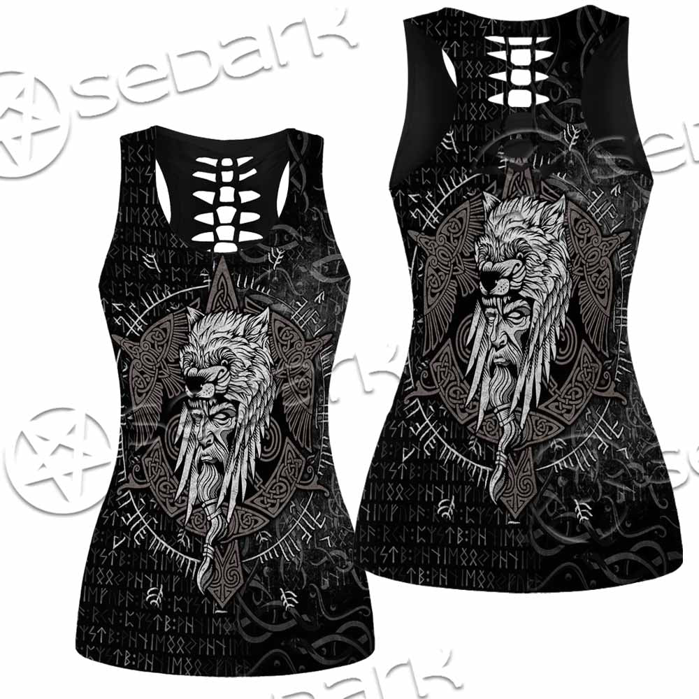 Odin Viking Warrior On A Runic SED-1130 Women Tank Top