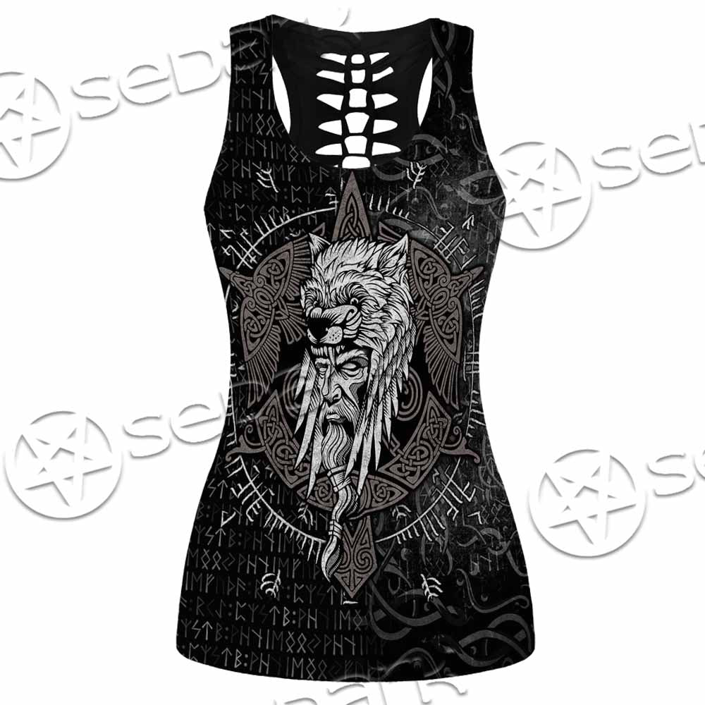 Odin Viking Warrior On A Runic SED-1130 Women Tank Top
