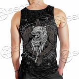 Odin Viking Warrior On A Runic SED-1130 Men Tank-tops