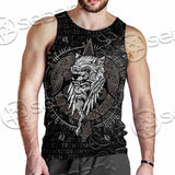 Odin Viking Warrior On A Runic SED-1130 Men Tank-tops