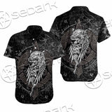 Odin Viking Warrior On A Runic SED-1130 Shirt Allover