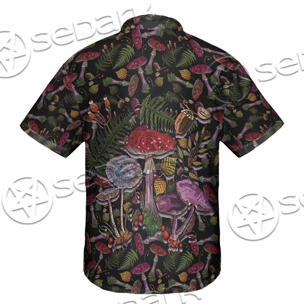 Gothic Woodland Mushroom SED-1131 Shirt Allover
