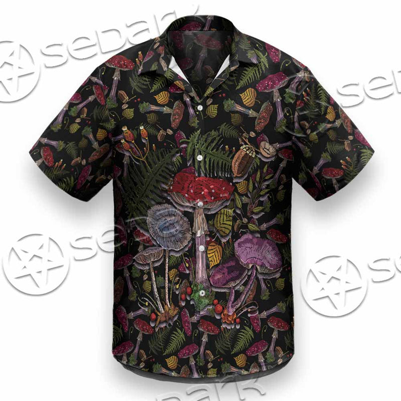 Gothic Woodland Mushroom SED-1131 Shirt Allover