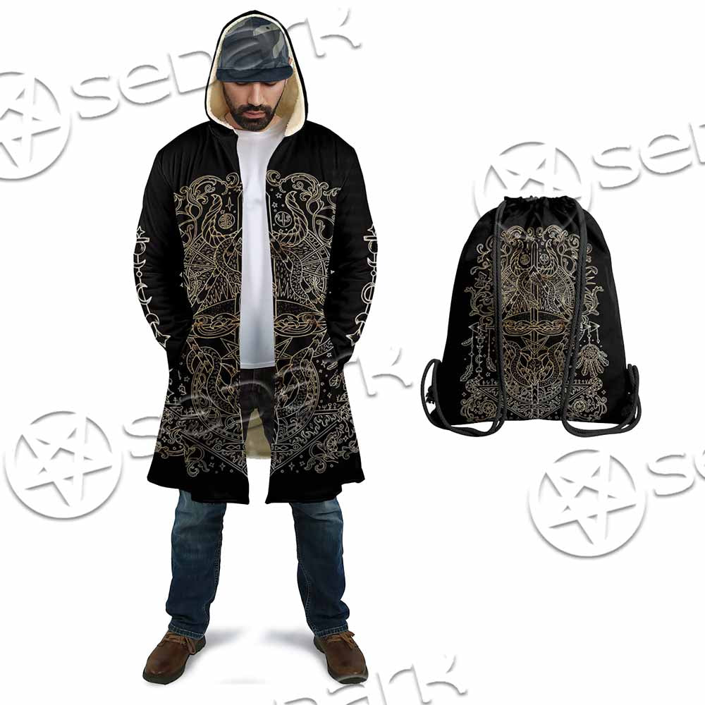 Gold Pentagram Symbol Wrapped By Snake SED-1137 Cloak