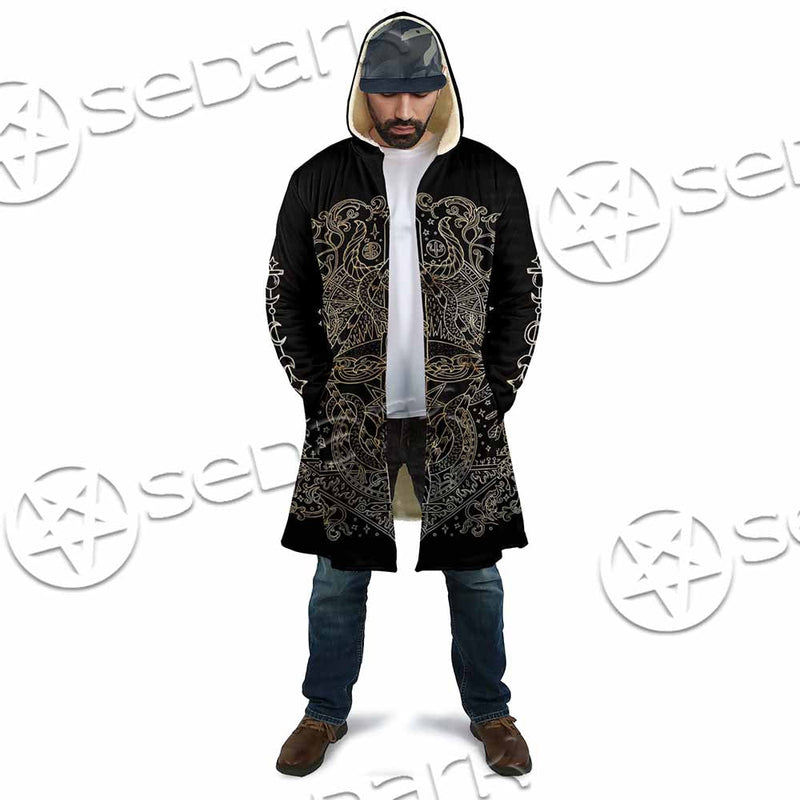 Gold Pentagram Symbol Wrapped By Snake SED-1137 Cloak