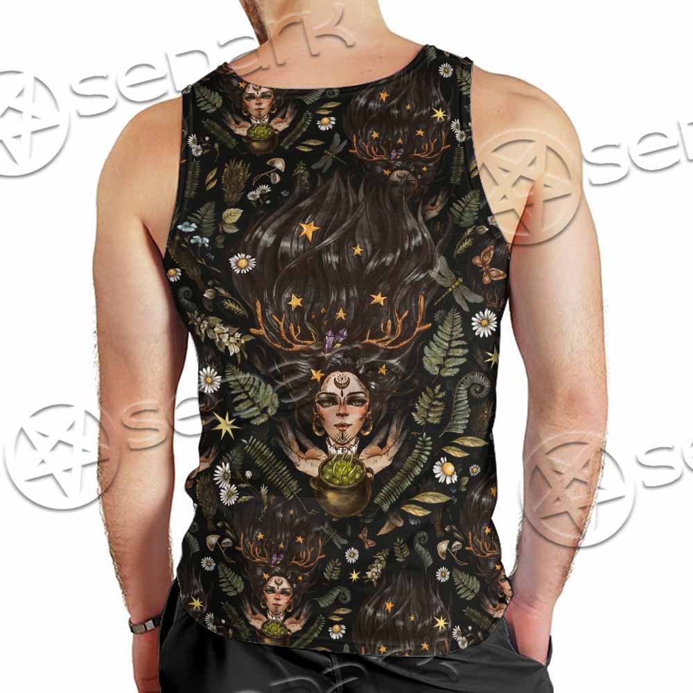 Gothic Magic Witchcraft SED-1149 Men Tank-tops