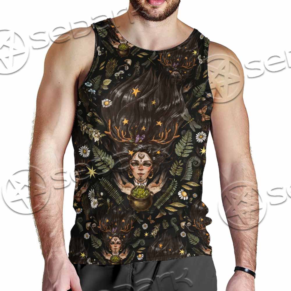 Gothic Magic Witchcraft SED-1149 Men Tank-tops