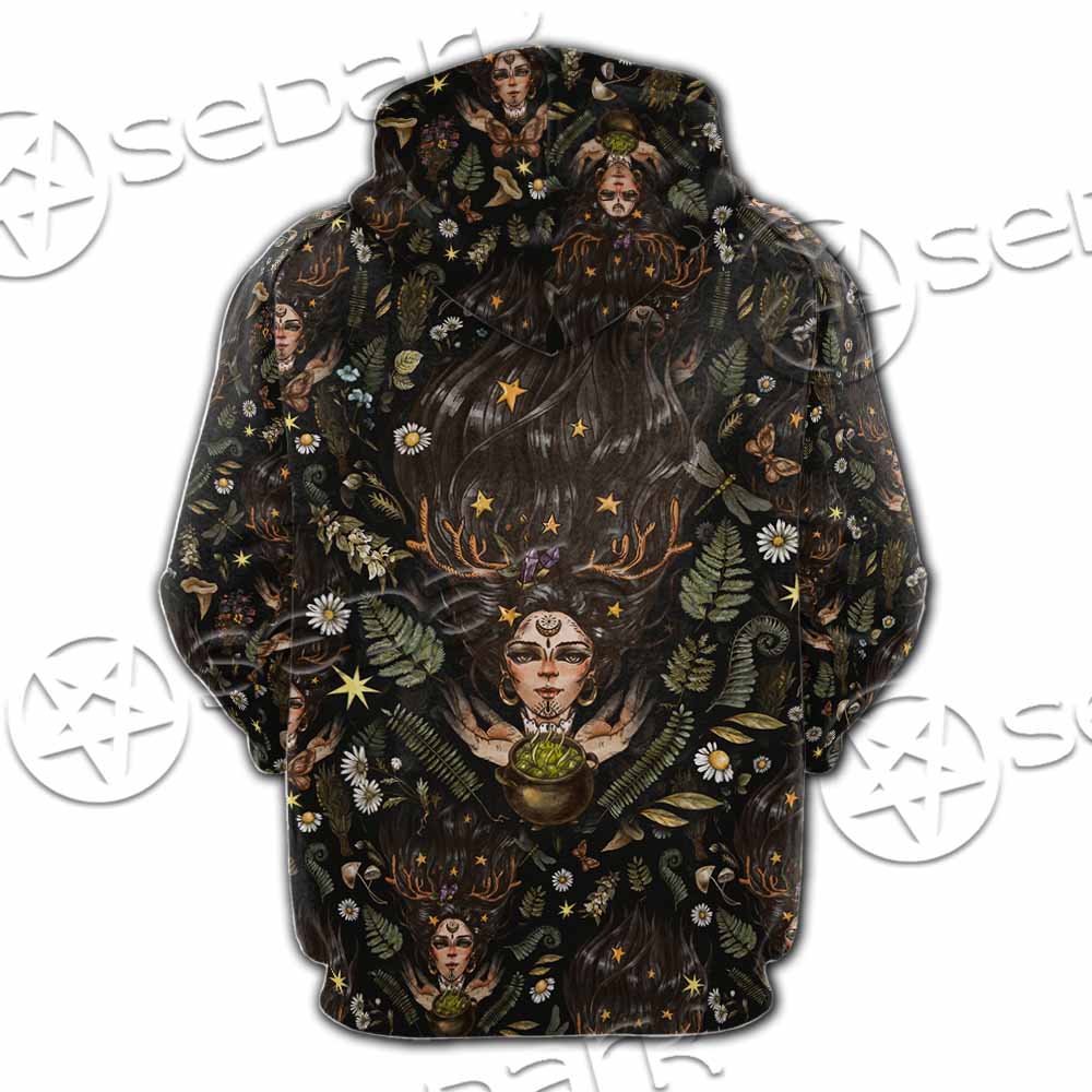 Gothic Magic Witchcraft SED-1149 Hoodie & Zip Hoodie Raglan