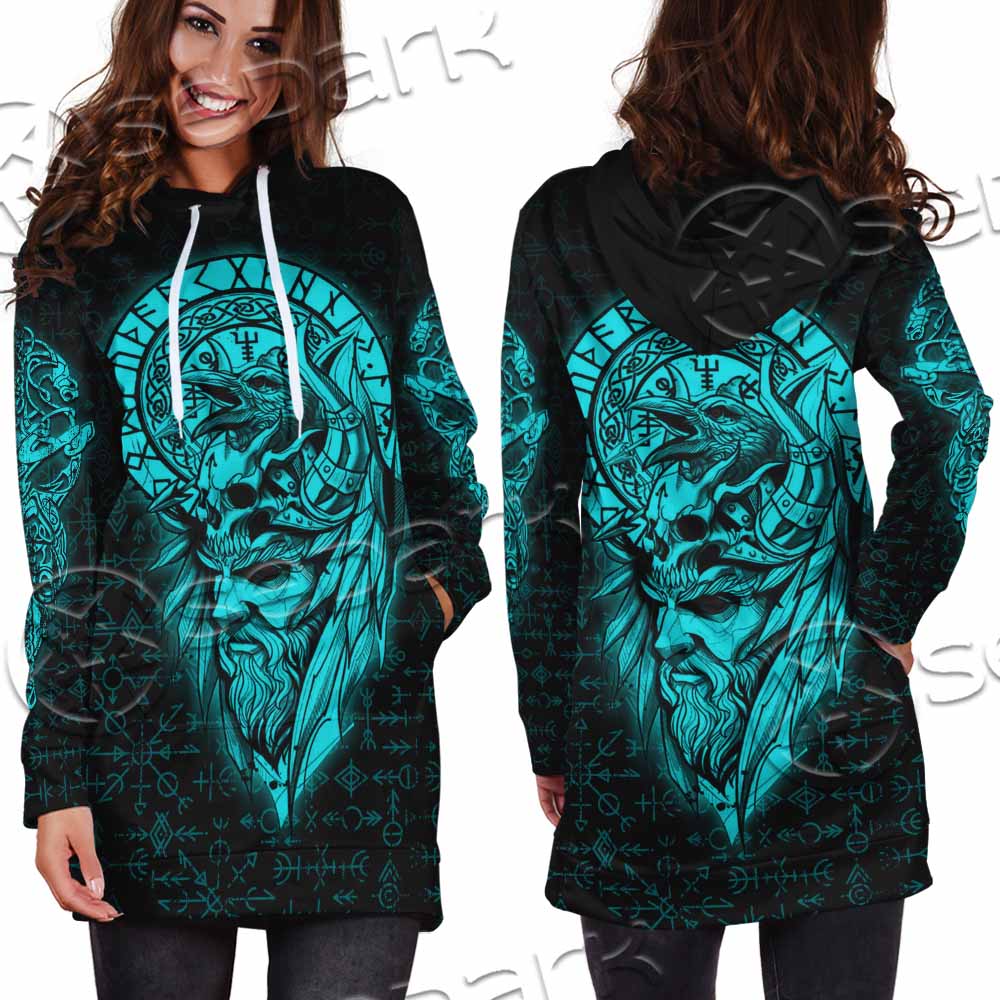 Runes Viking SED-1151 Hoodie Dress