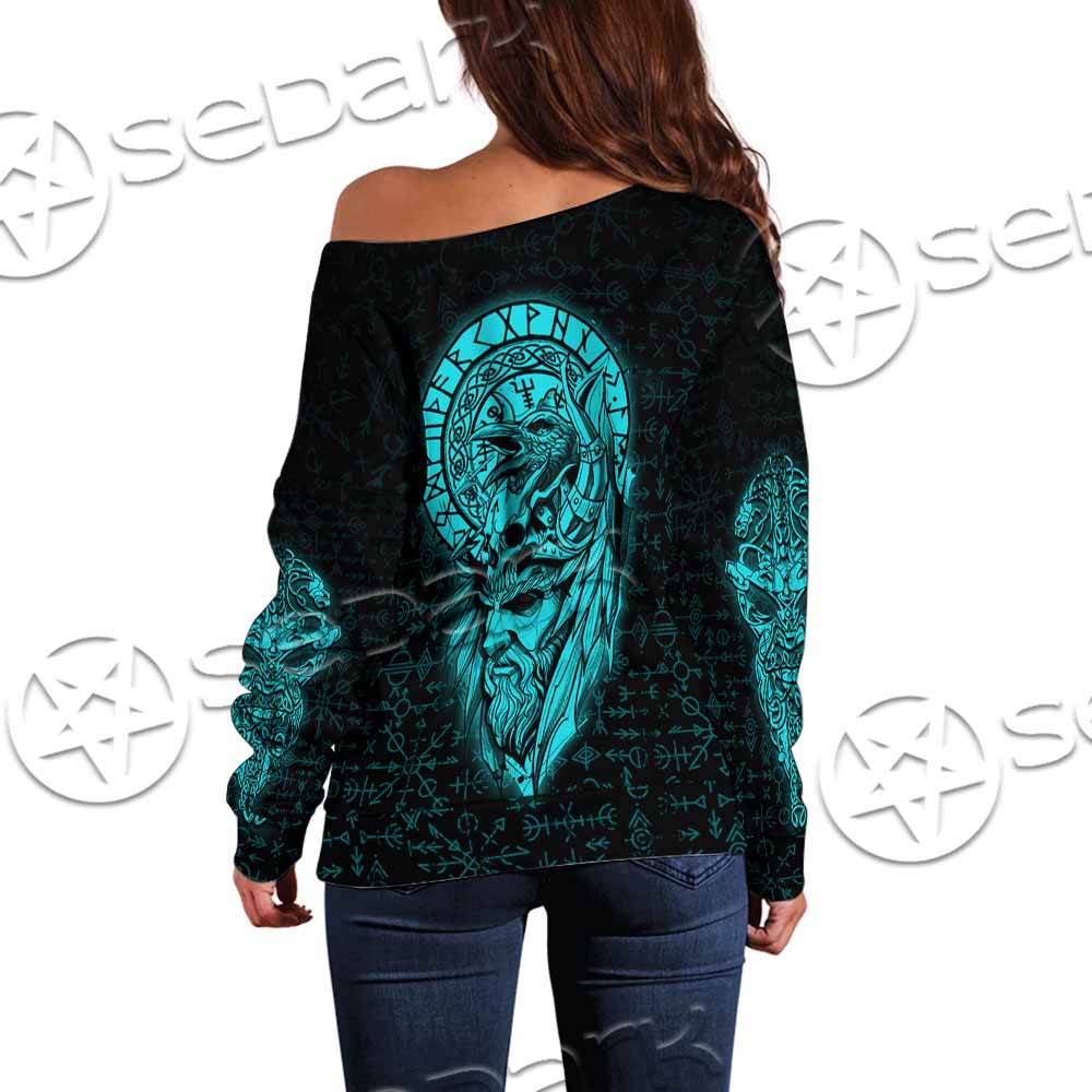 Runes Viking SED-1151 Off Shoulder Sweaters