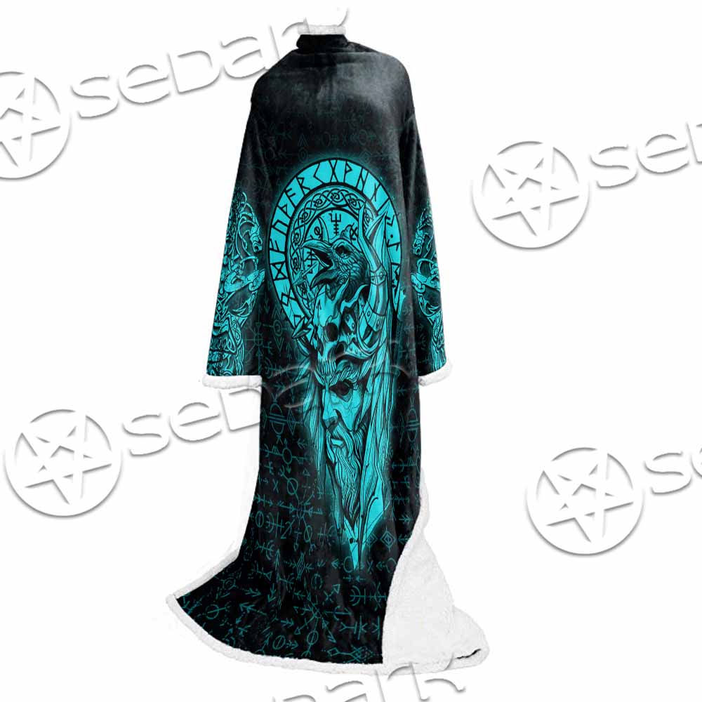 Runes Viking SED-1151 Sleeved Blanket