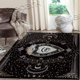 Gothic Ornate Mystic Eye Inside Decorative Heart SED-1172 Area Rug