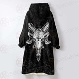 Satanic Goat Head SED-238A Oversized Sherpa Blanket Hoodie