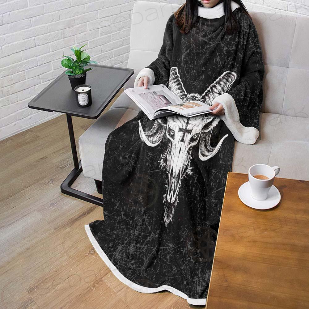 Satanic Goat Head SED-238A Sleeved Blanket