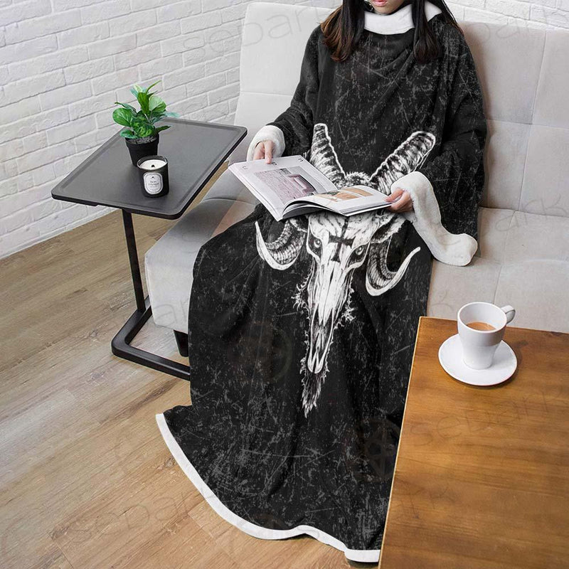 Satanic Goat Head SED-238A Sleeved Blanket