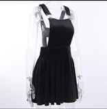 Solid Black Rivet Dress