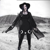 Grunge Black Print Dress