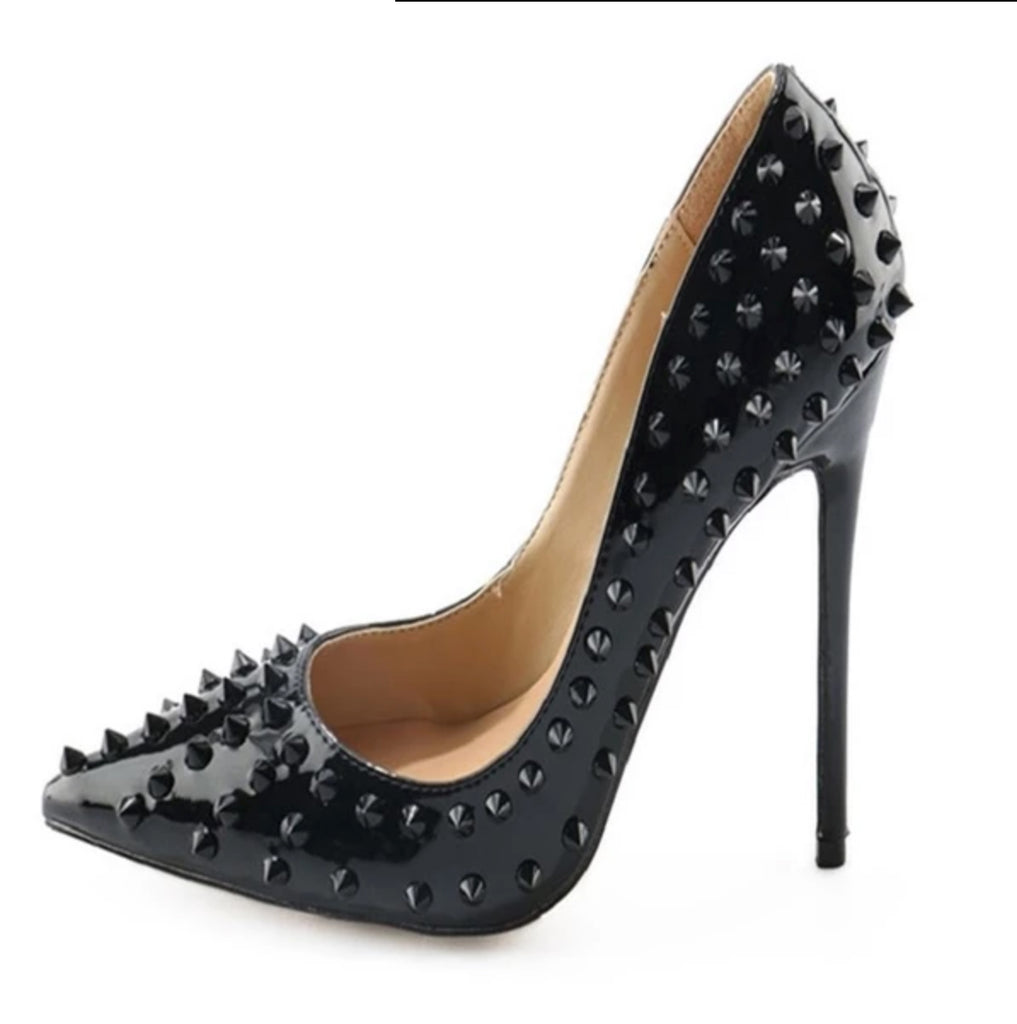 Heels Pointed Toe Leather Shoes