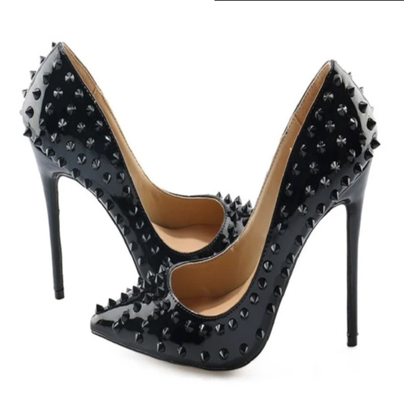 Heels Pointed Toe Leather Shoes