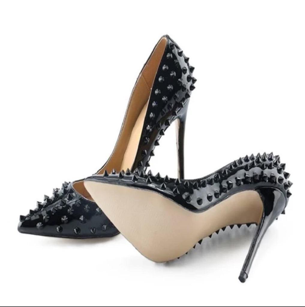 Heels Pointed Toe Leather Shoes