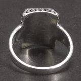 Solid 925 Sterling Silver Lucifer Rings with Black Onyx Natural Stone Handmade Statement Ring A3256803465372180