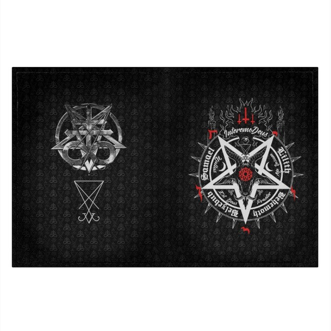 SATANIC 5 LETTERS LEATHER NOTEBOOK - PASSPORT HOLDER - WALLET