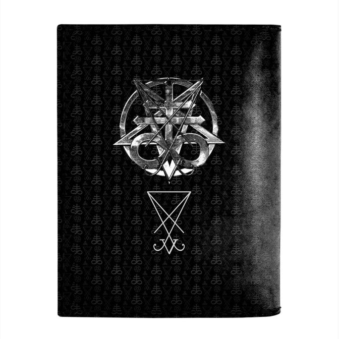 SATANIC 5 LETTERS LEATHER NOTEBOOK - PASSPORT HOLDER - WALLET