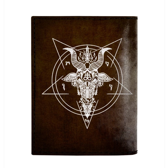 666 SINNER LEATHER NOTEBOOK - PASSPORT HOLDER - WALLET