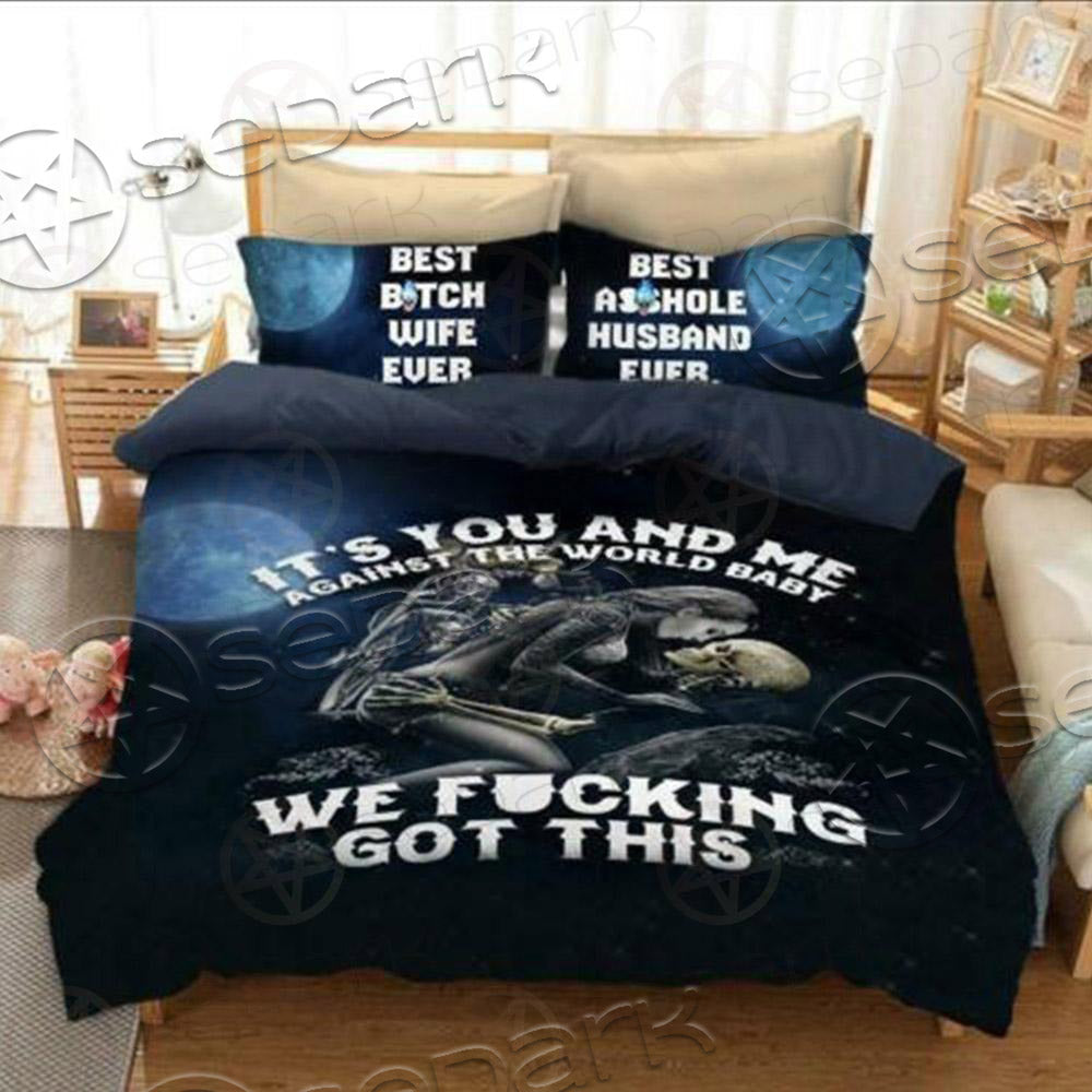 Skull Gothic Quilt  Bed set