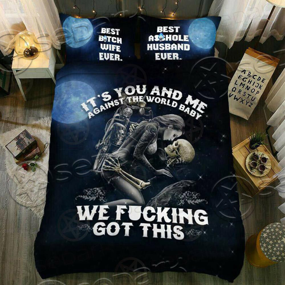 Skull Gothic Quilt  Bed set