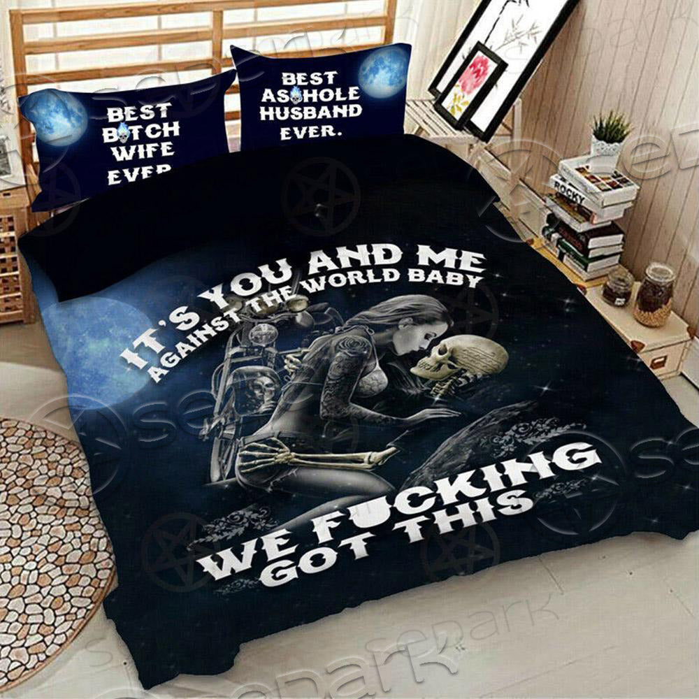 Skull Gothic Quilt  Bed set