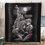 Floral Skull Queen Bed set