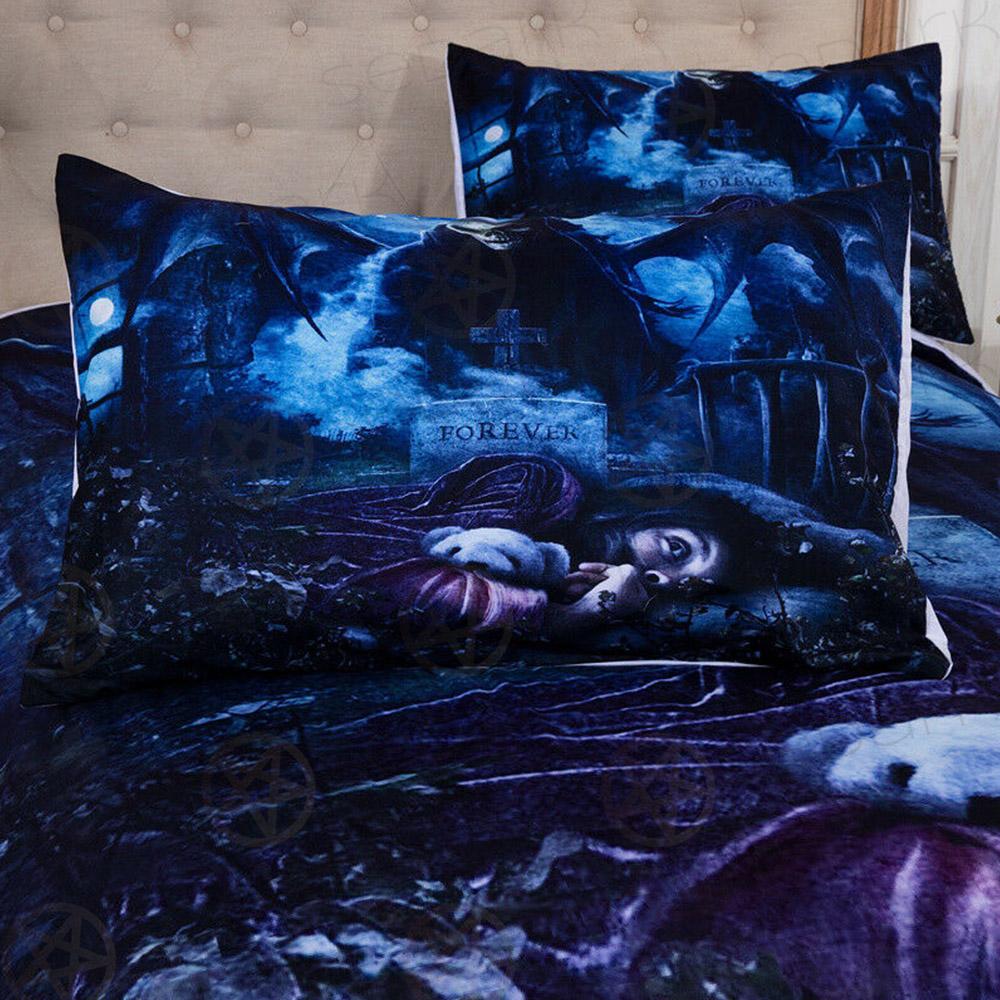 Ghost Death Skull Doona Quilt Bed set