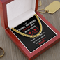 To My Future Husband - I Love You With All My Boobs Cuban Link Chain Necklace