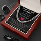 To My Future Husband - I Choose You Again and Again Cuban Link Chain Necklace