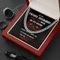 To My Future Husband - I Love You With All My Boobs Cuban Link Chain Necklace