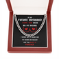 To My Future Husband - I Love You With All My Boobs Cuban Link Chain Necklace