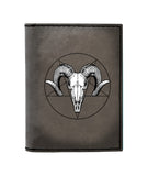 BAPHOMET LEATHER NOTEBOOK - PASSPORT HOLDER - WALLET