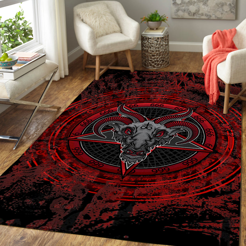 Satanic Brimstone Area Rug