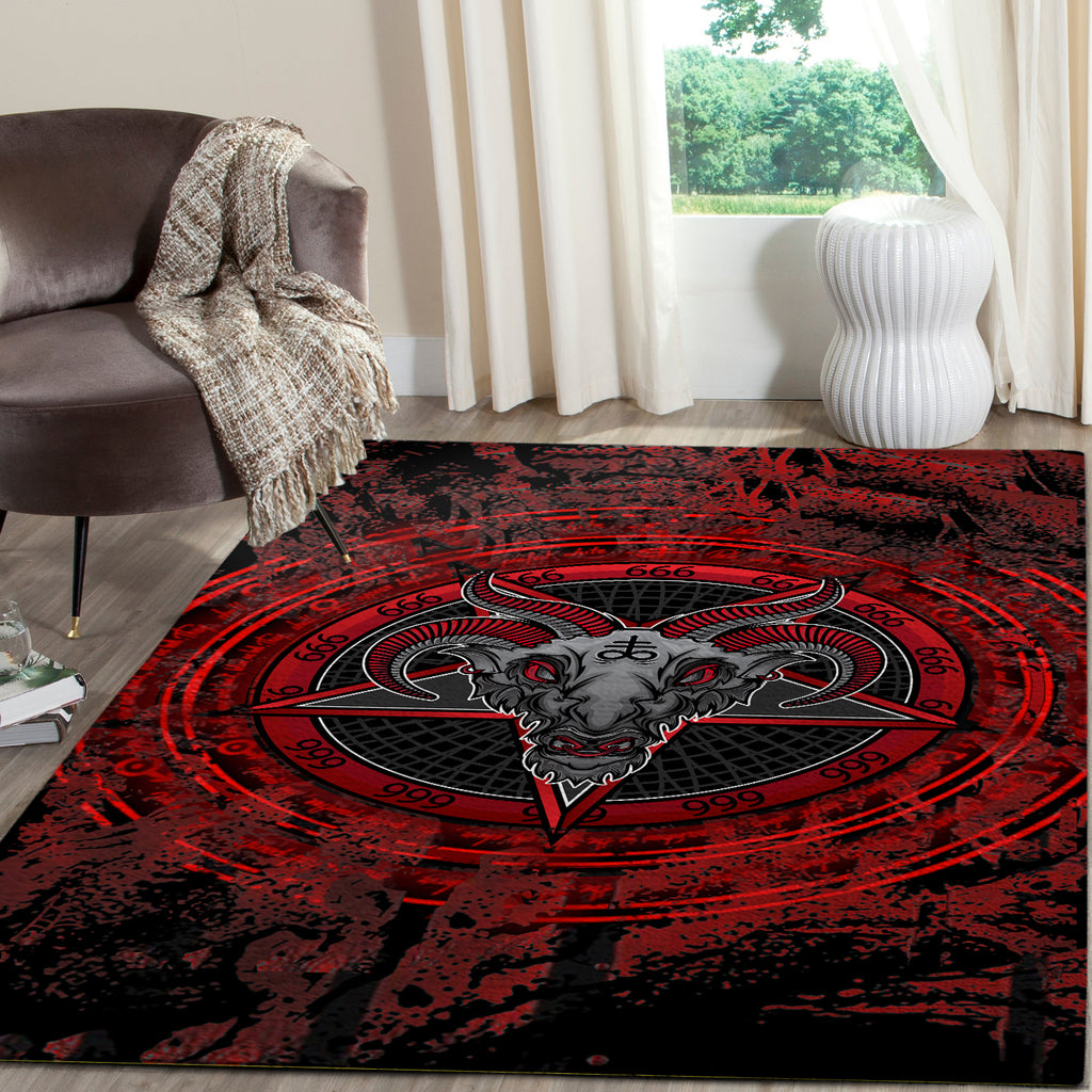 Satanic Brimstone Area Rug