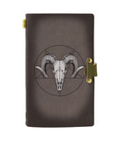 BAPHOMET LEATHER NOTEBOOK - PASSPORT HOLDER - WALLET