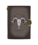 BAPHOMET LEATHER NOTEBOOK - PASSPORT HOLDER - WALLET