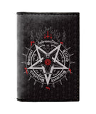SATANIC 5 LETTERS LEATHER NOTEBOOK - PASSPORT HOLDER - WALLET