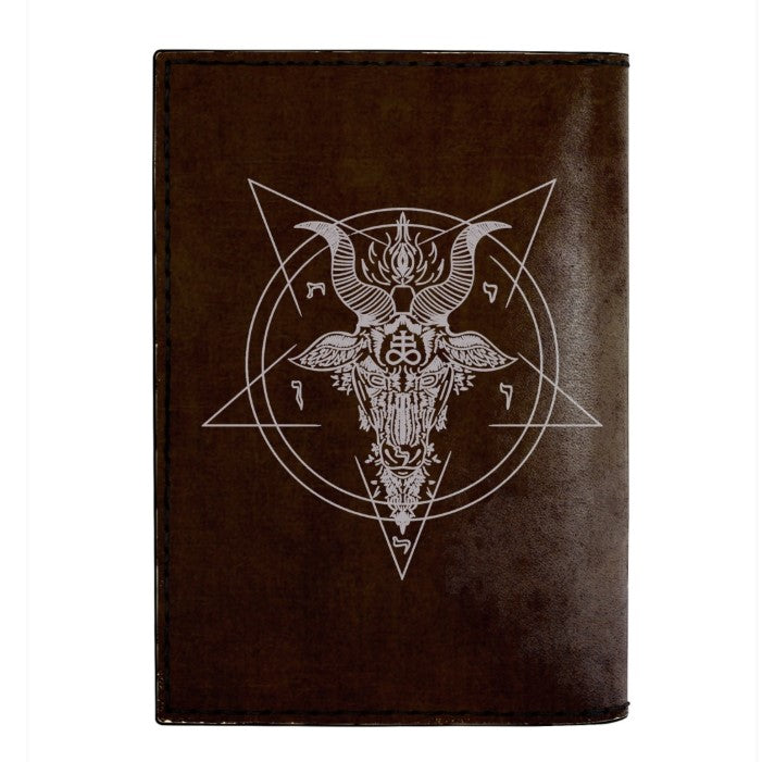 666 SINNER LEATHER NOTEBOOK - PASSPORT HOLDER - WALLET