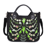 Cartoon Gothic Canvas Handbag
