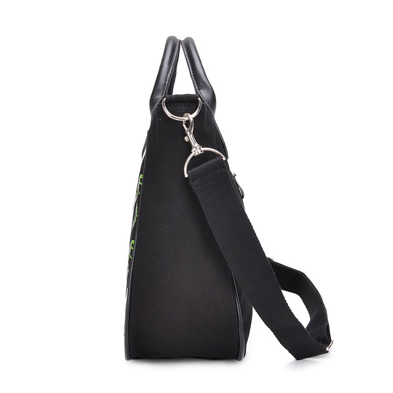 Cartoon Gothic Canvas Handbag